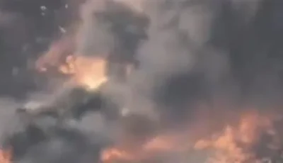 انفجار كبير في مخزن ألعاب نارية يسبب حرائق ضخمة في كاليفورنيا