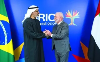 ولي عهد أبوظبي ورئيس البرازيل يناقشان تعزيز الروابط الثنائية