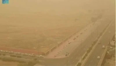 غبار خفيف في محافظة شرورة