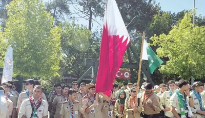 كشافة قطر تساهم في مخيم كشفي دولي في تركيا