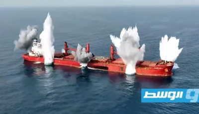 الحوثيون ينشرون لقطات لاستهداف وغرق السفينة «ماجيك سيز» (فيديو)