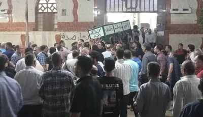 توديع جثمان المهندس محمد طلعت، ضحية سنترال رمسيس، من مسقط رأسه في الدقهلية