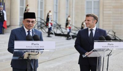 حل الدولتين.. دعم ماليزي لمبادرة باريس وتعهد فرنسي بمواصلة الطريق