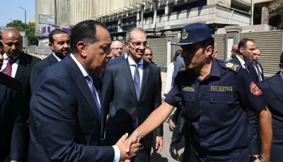 رئيس الوزراء يقوم بزيارة سنترال رمسيس ويوجه بسرعة تنفيذ خطة التعافي وضمان السلامة الإنشائية للمبنى.