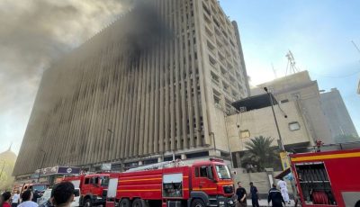 لحين إطفائه.. فصل الكهرباء عن سنترال رمسيس وإخلاء الموظفين (صور)