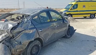 عروس تتعرض لإصابة نتيجة حادث انقلاب سيارة الزفاف أثناء توجهها إلى عش الزوجية في قنا