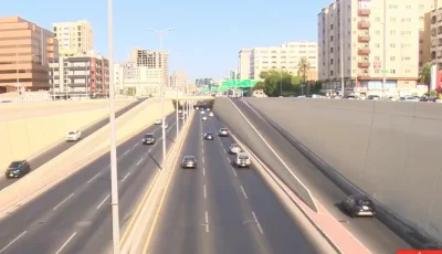 سلاسة حركة المرور على طريق الملك عبد الله في جدة