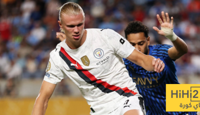 ماذا قدم هالاند في الشوط الأول ضد الهلال؟