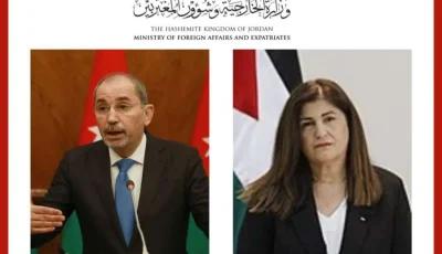 الصفدي يتباحث هاتفياً مع نظيرته الفلسطينية حول إجراءات إنهاء العدوان.