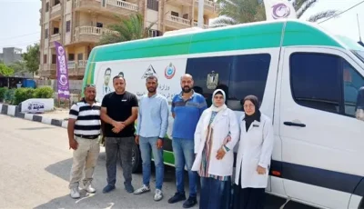 انطلاق برنامج التأمين الصحي لشاطئ جمصة وتقديم خدمات علاجية متكاملة للزوار