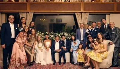 عادل إمام يشارك لحظات السعادة من زفاف حفيده عبر وسائل التواصل الاجتماعي